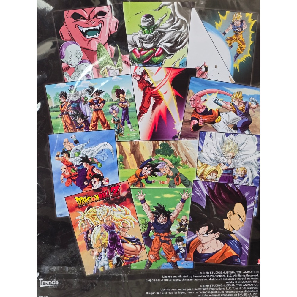 Dragon Ball Z Trends International 12 Poster Book Set Anime Goku Vegeta New